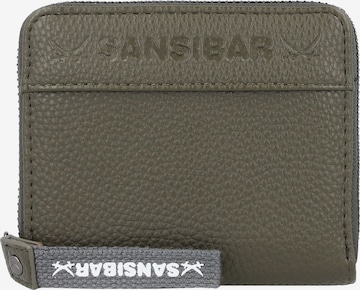 SANSIBAR Wallet in Green: front