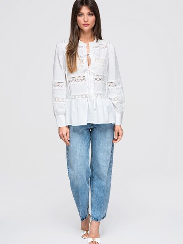 Ombre Blus i vit