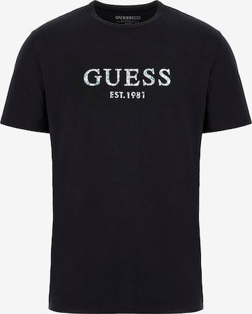 GUESS Tričko – černá: přední strana