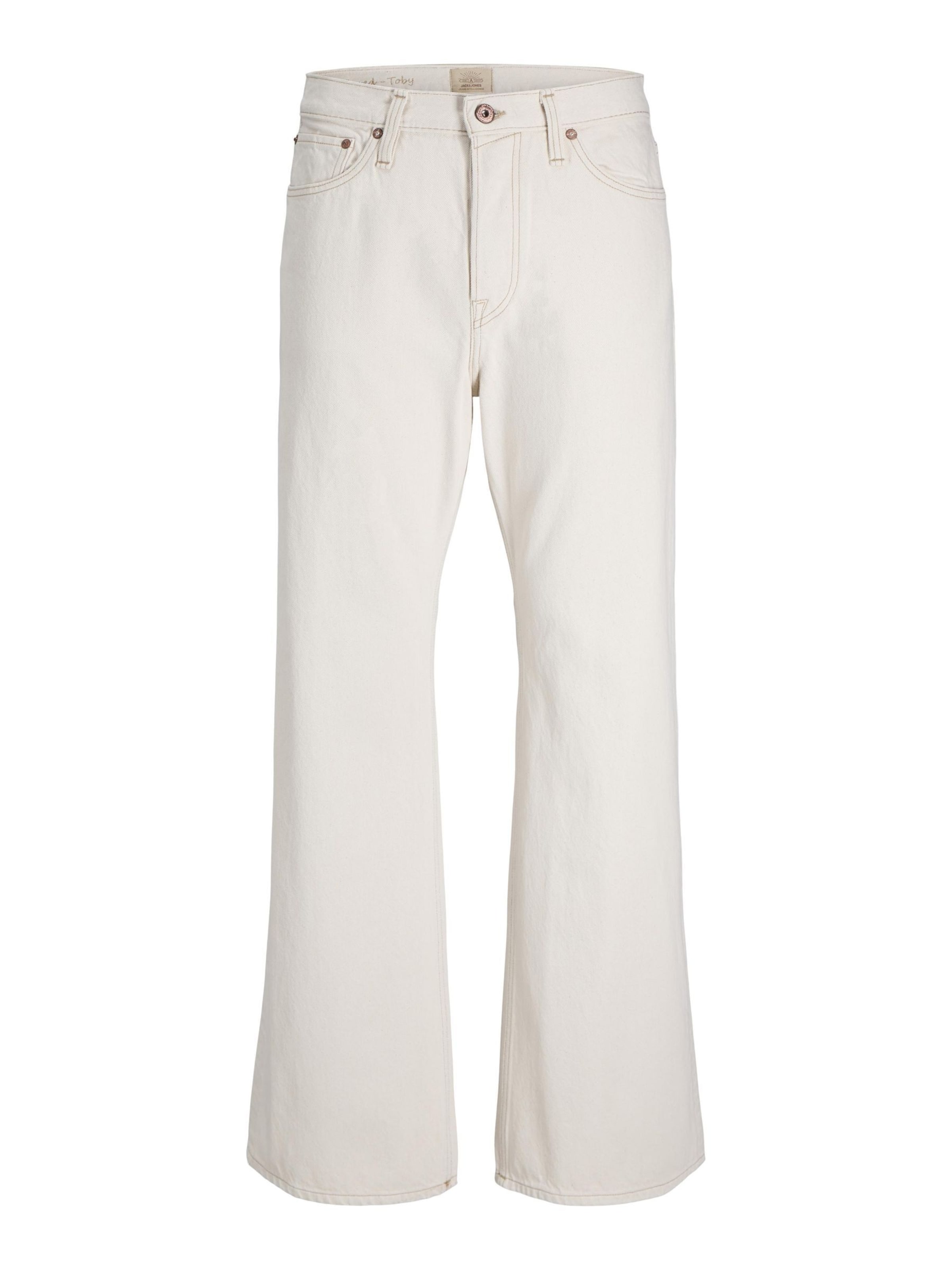 JACK & JONES Bootcut Jeans 'TOBY COOPER' in Weiß: Vorderseite