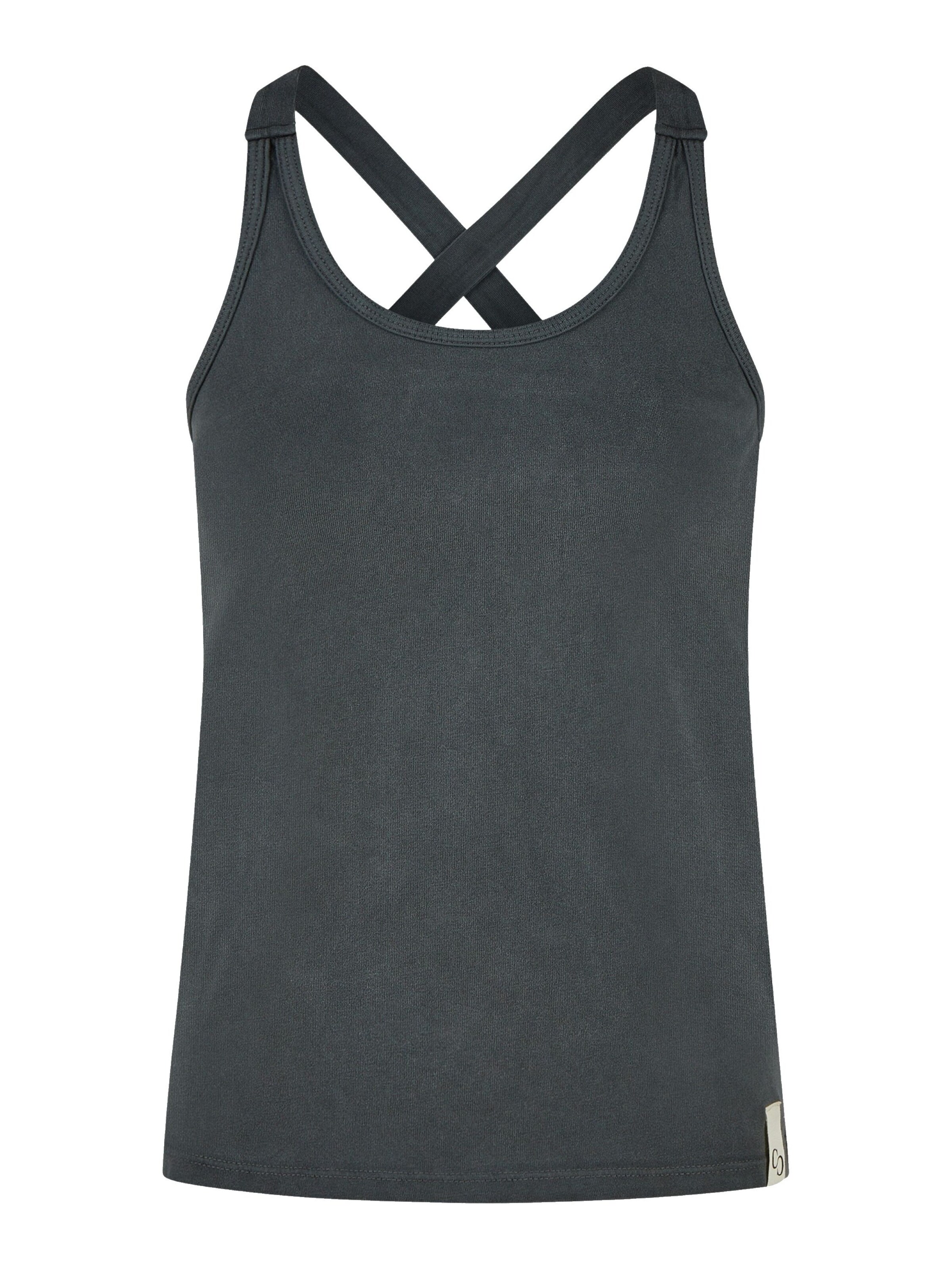 Cotton Candy Top in Zwart: voorkant