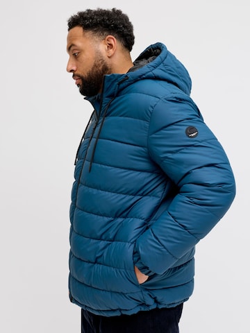 Jack & Jones Plus Vinterjakke i blå