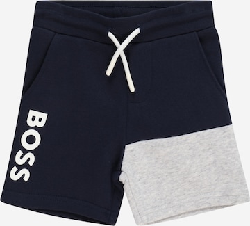 BOSS Kidswear Regular Broek in Blauw: voorkant