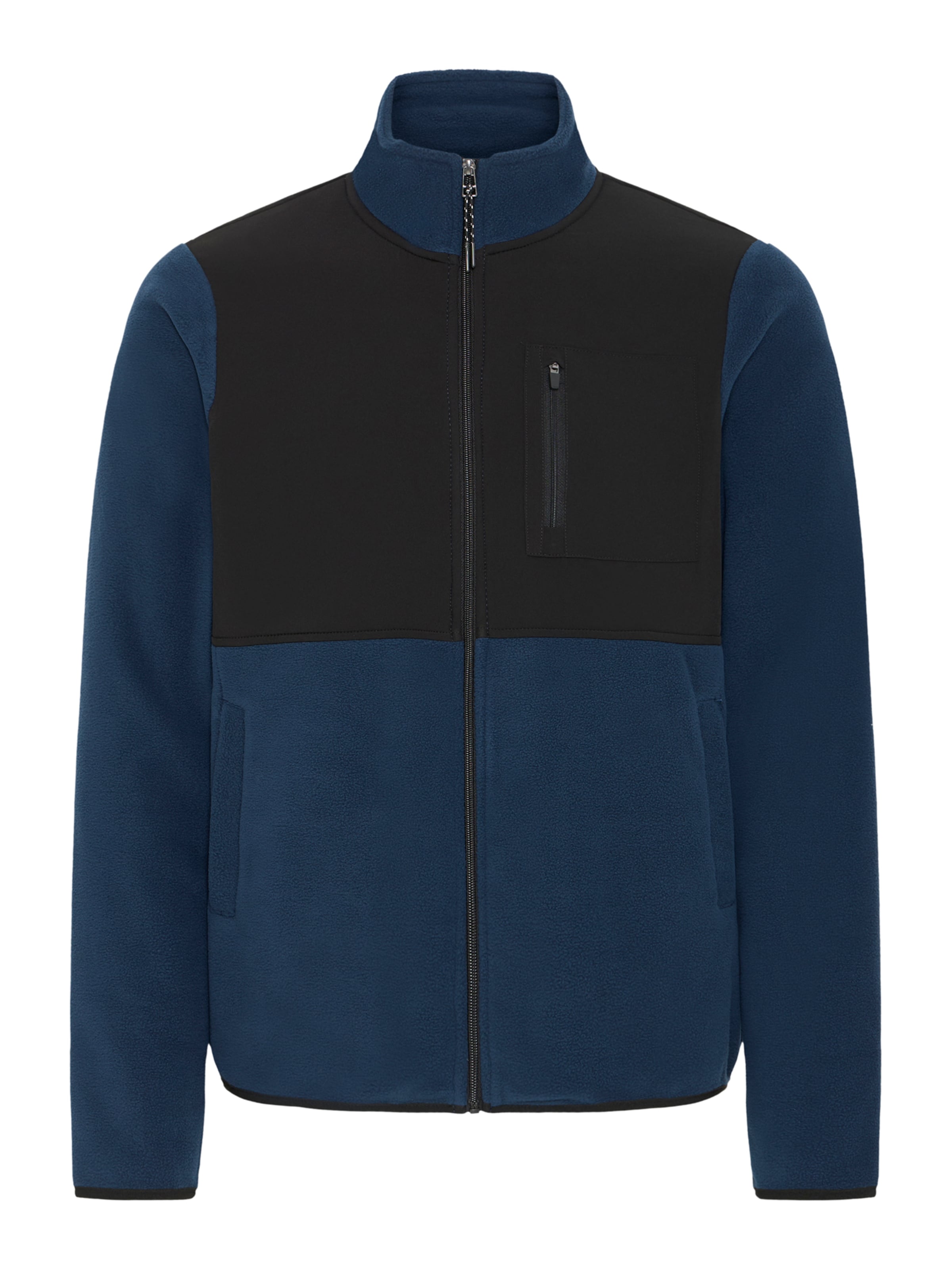 BLEND Fleecejacke 'BHMARIO' in Blau: Vorderseite