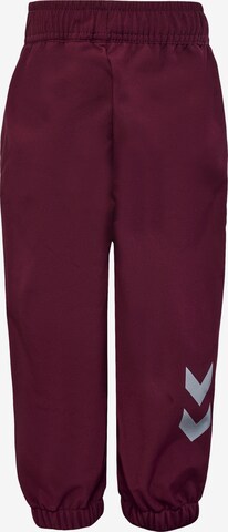 Effilé Pantalon de sport 'Jupitor' Hummel en rouge