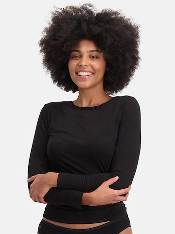 Bamboo basics Shirt 'Tracy'‌‌‌‌‌‌‌ in Schwarz: Vorderseite