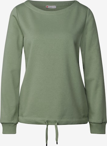 STREET ONE Sweatshirt in Grün: Vorderseite