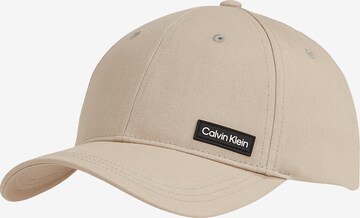 Calvin Klein Cap in Beige: predná strana