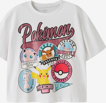 balta NAME IT Marškinėliai 'NKFJylal Pokemon': priekis