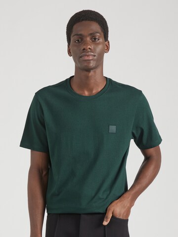 BOSS - Camiseta 'Tales' en verde: frente