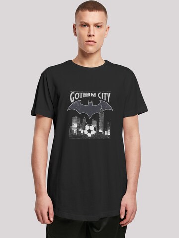F4NT4STIC Shirt ' DC Comics Batman Football Gotham City and Batman' in Zwart: voorkant