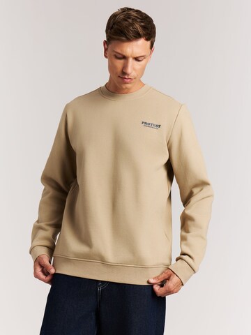 PROTEST Sweatshirt 'PRTScorpio' in Brown
