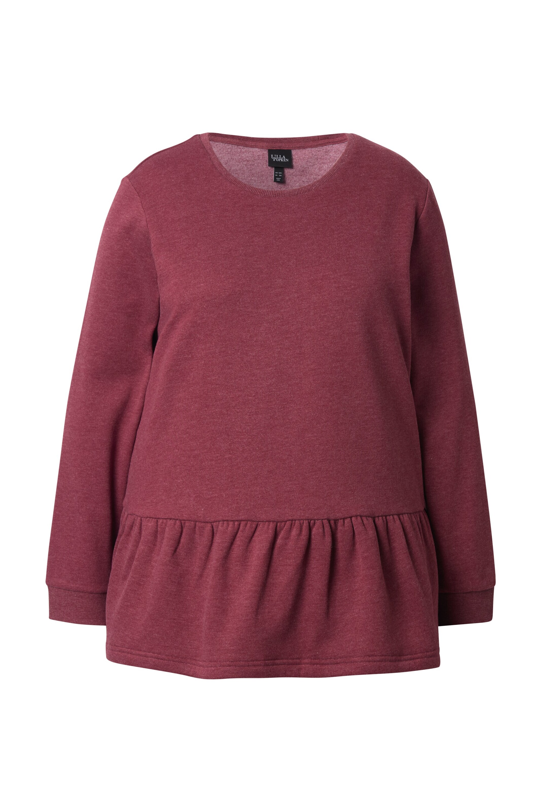 Ulla Popken Sweatshirt in Rot: Vorderseite