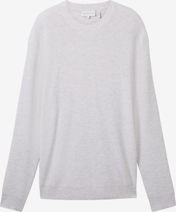 TOM TAILOR Sweater in White: front