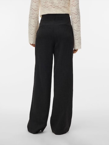 VERO MODA Wide leg Broek 'VMBESTIE' in Grijs