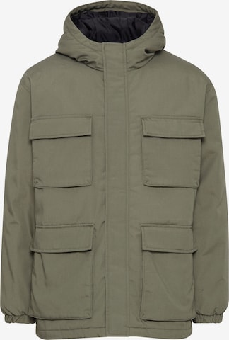 !Solid Winter Jacket 'Gaben Utility' in Green: front