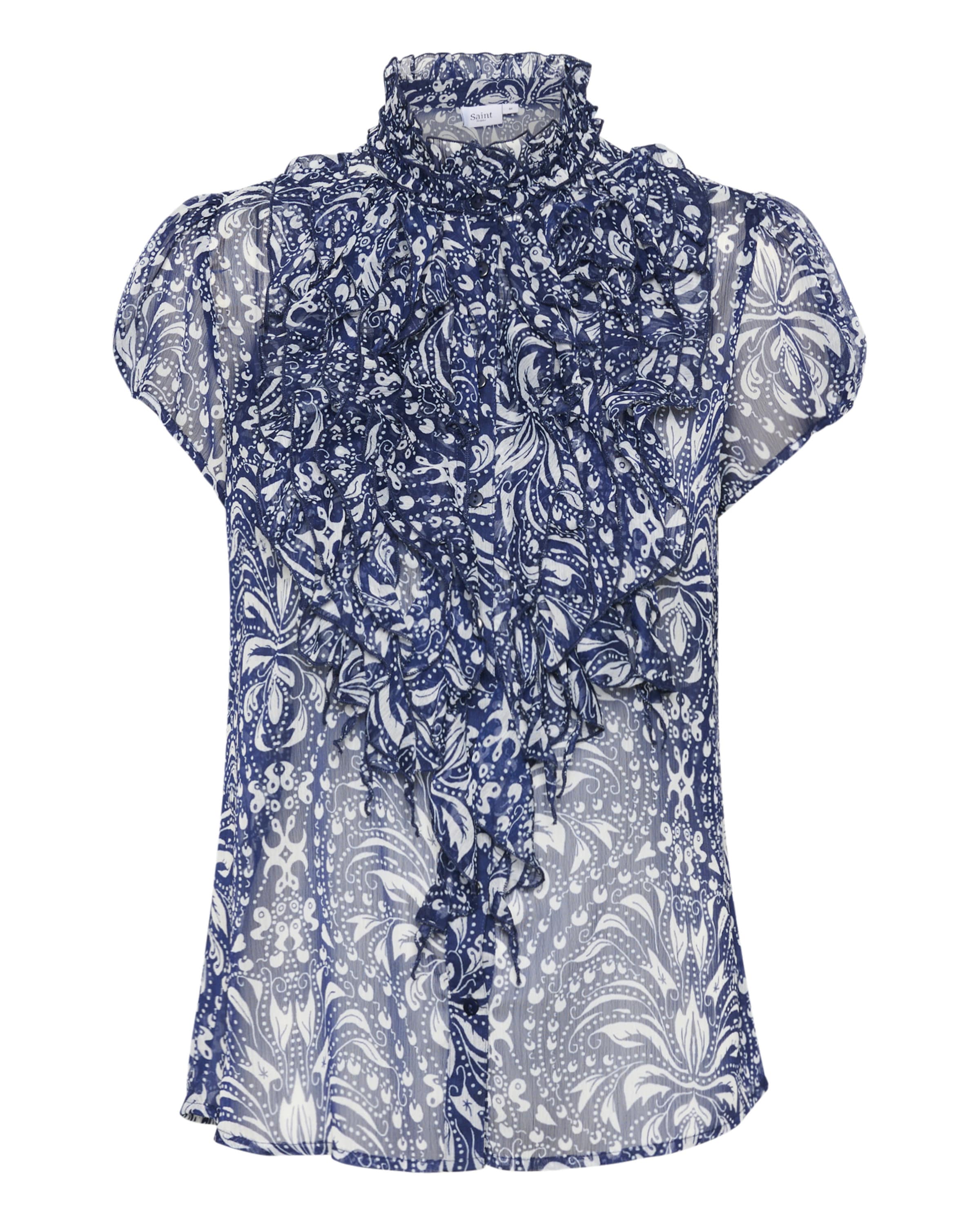SAINT TROPEZ Shirt 'Lilja' in Blue: front