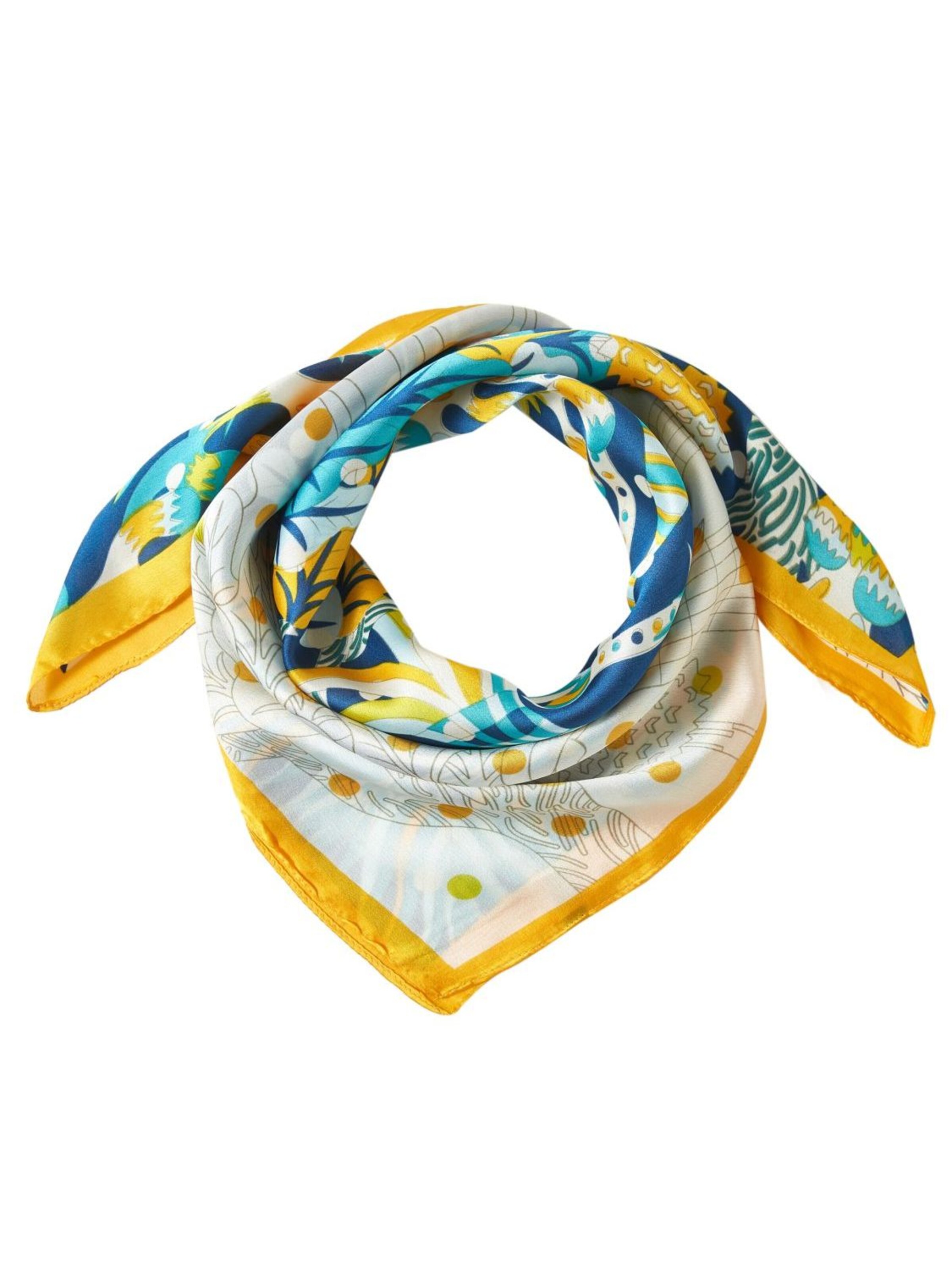 Sciarpa 'Bigflower Cléo' di alberto cabale in giallo