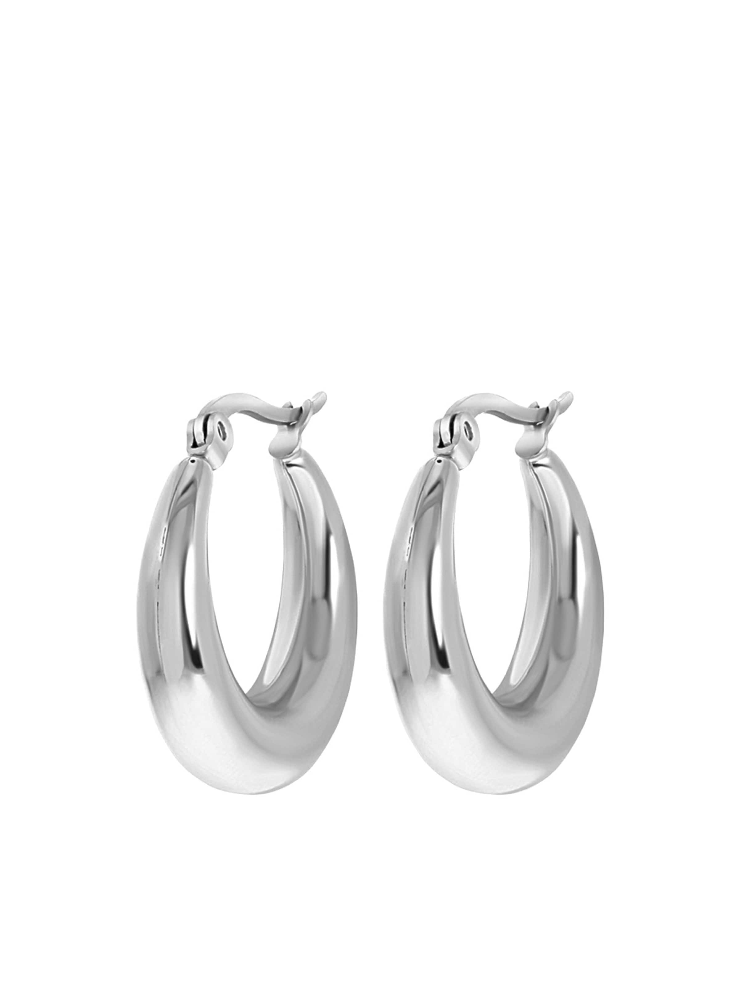 Lucardi Oorbellen in Zilver: voorkant