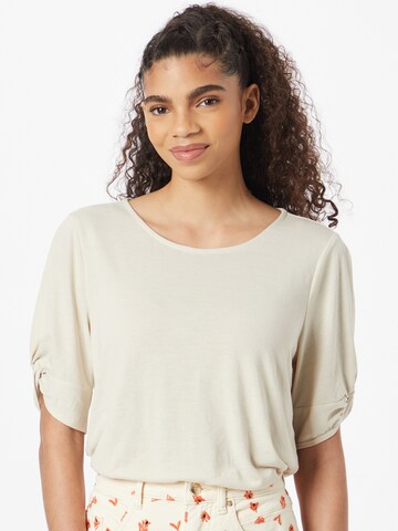 TOM TAILOR T-Shirt in Beige: predná strana