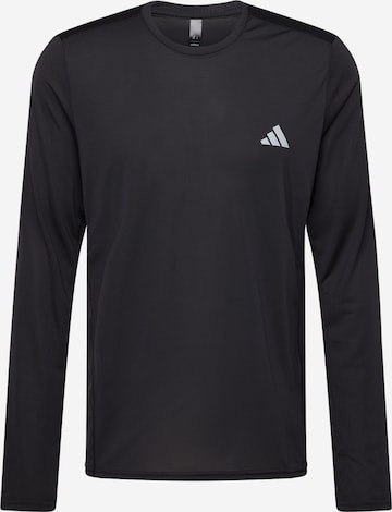 ADIDAS PERFORMANCE Performance Shirt 'Run It' in Black: front