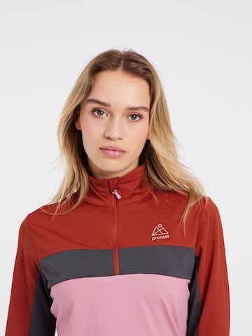 PROTEST Sportief sweatshirt 'PRTNAIADS' in Rood