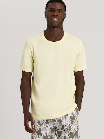 Hanro Shirt ' Living Shirts ' in Yellow: front