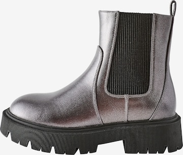 Next Сапоги в Серебристый: спереди