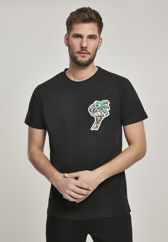 Mister Tee Shirt 'Flamingo' in Black: front