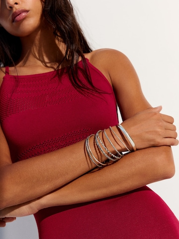 Bracelet Bershka en argent : devant