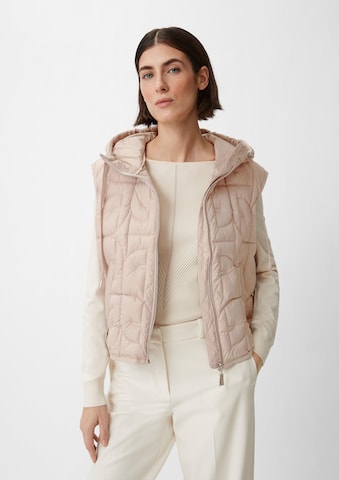 Gilet COMMA en beige : devant