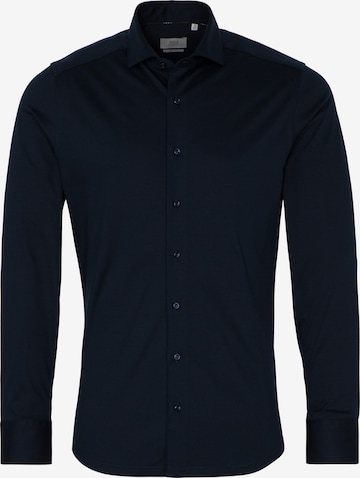 ETERNA Slim fit Business shirt in Blue: front