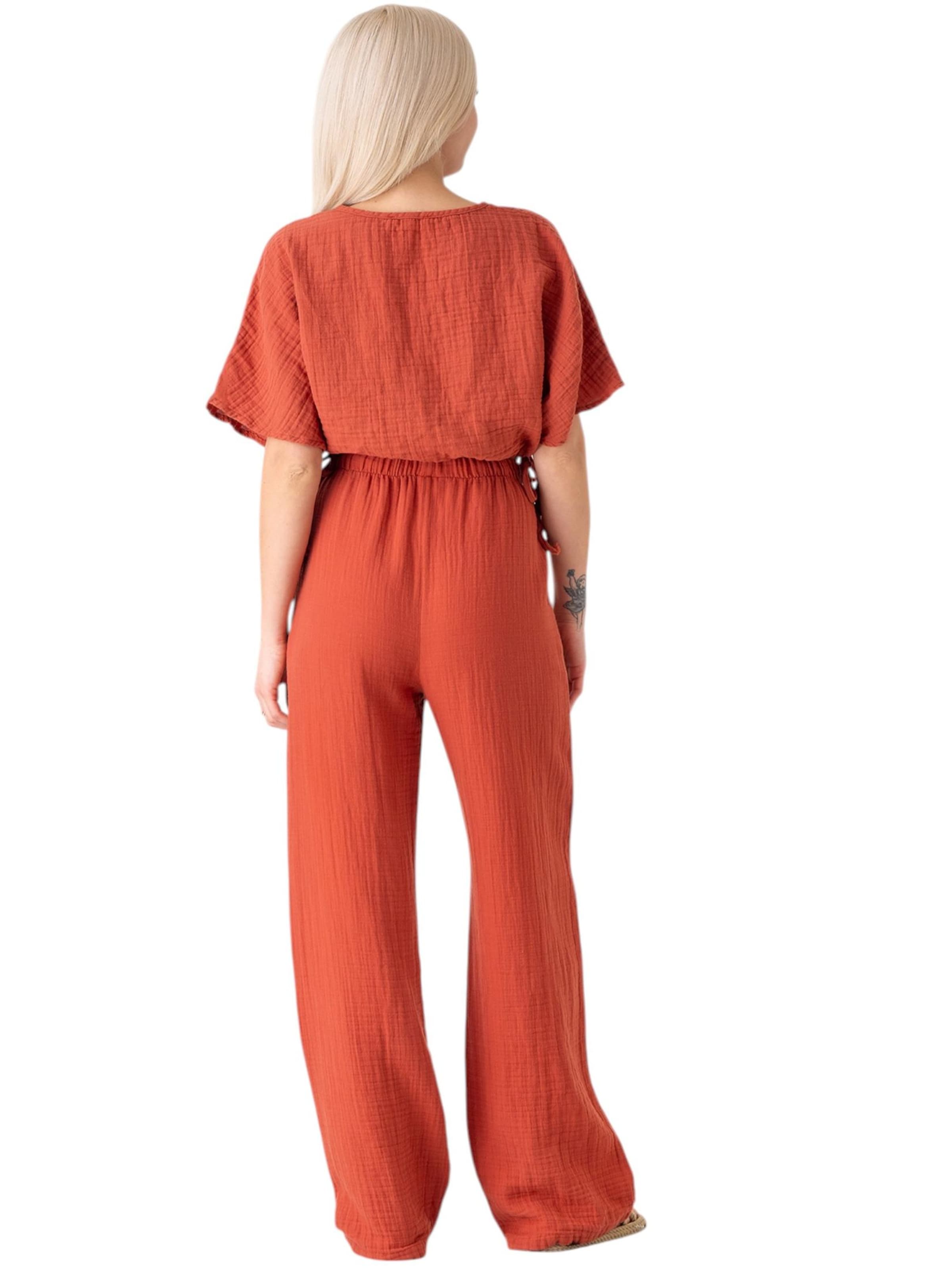 WENOR Wide Leg Bukser 'Eleni' i rød