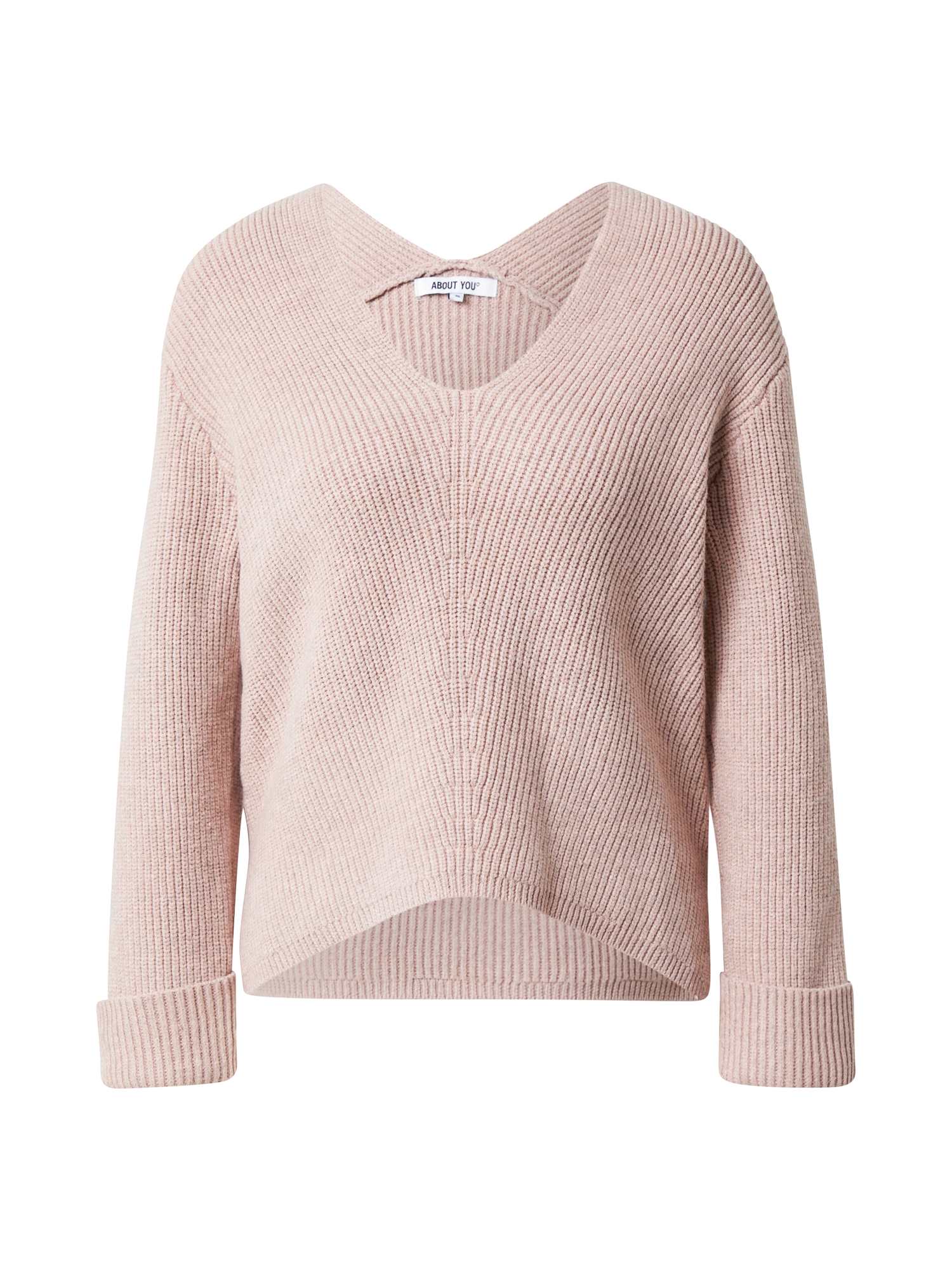 Swetry & dzianina C21bQ  Sweter Tamara w kolorze Różowy Pudrowym 