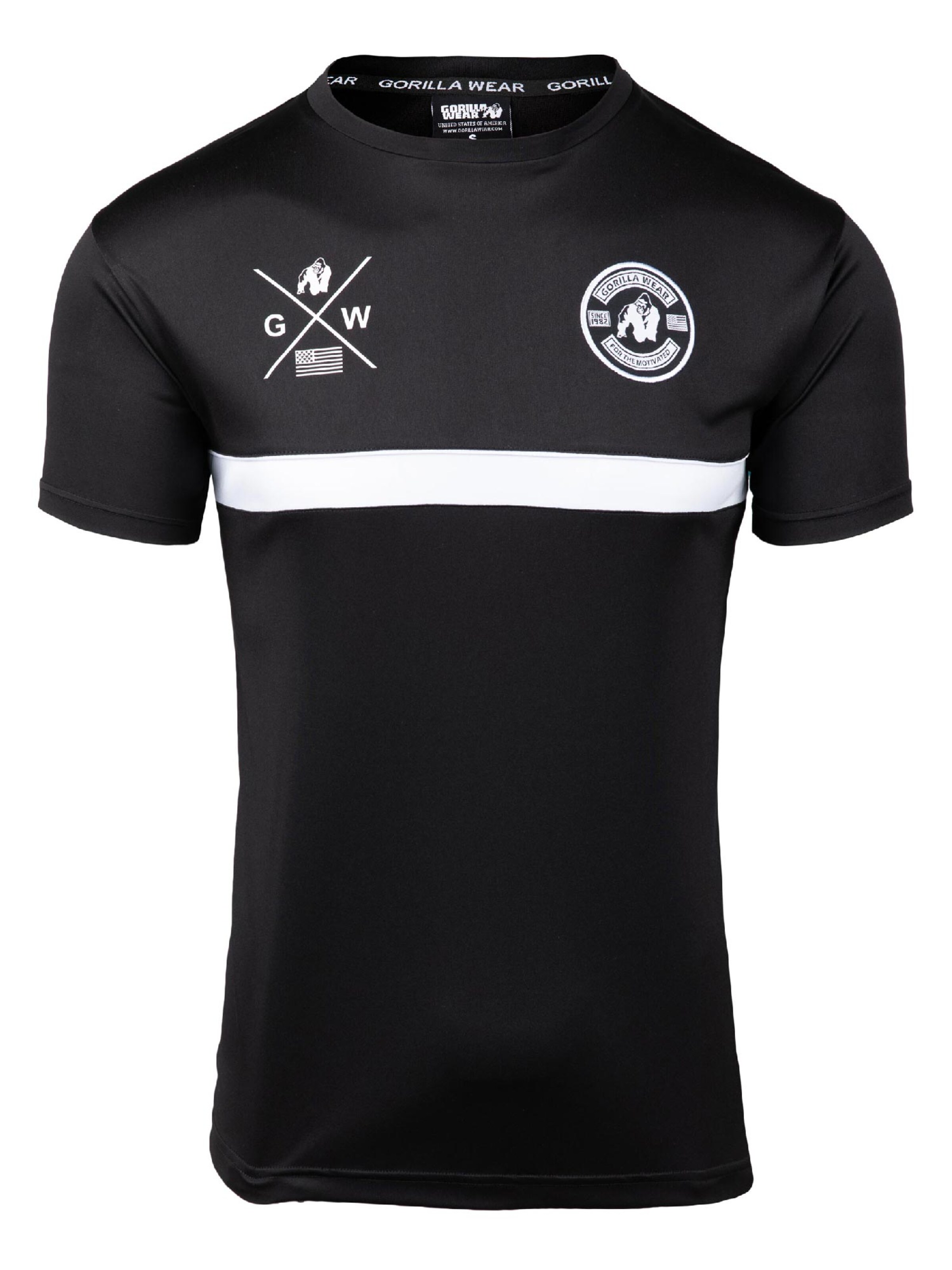 Gorilla Wear Performance shirt 'Vernon' in Black: front