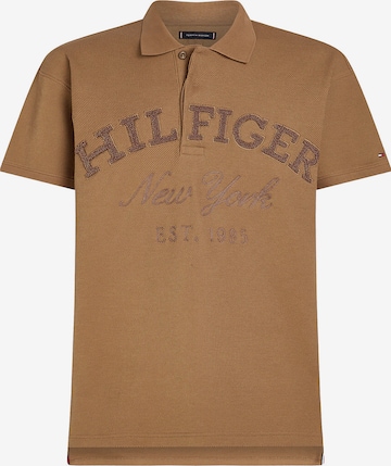 T-Shirt TOMMY HILFIGER en beige : devant