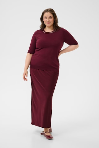 KAFFE CURVE Trui 'Carla' in Rood