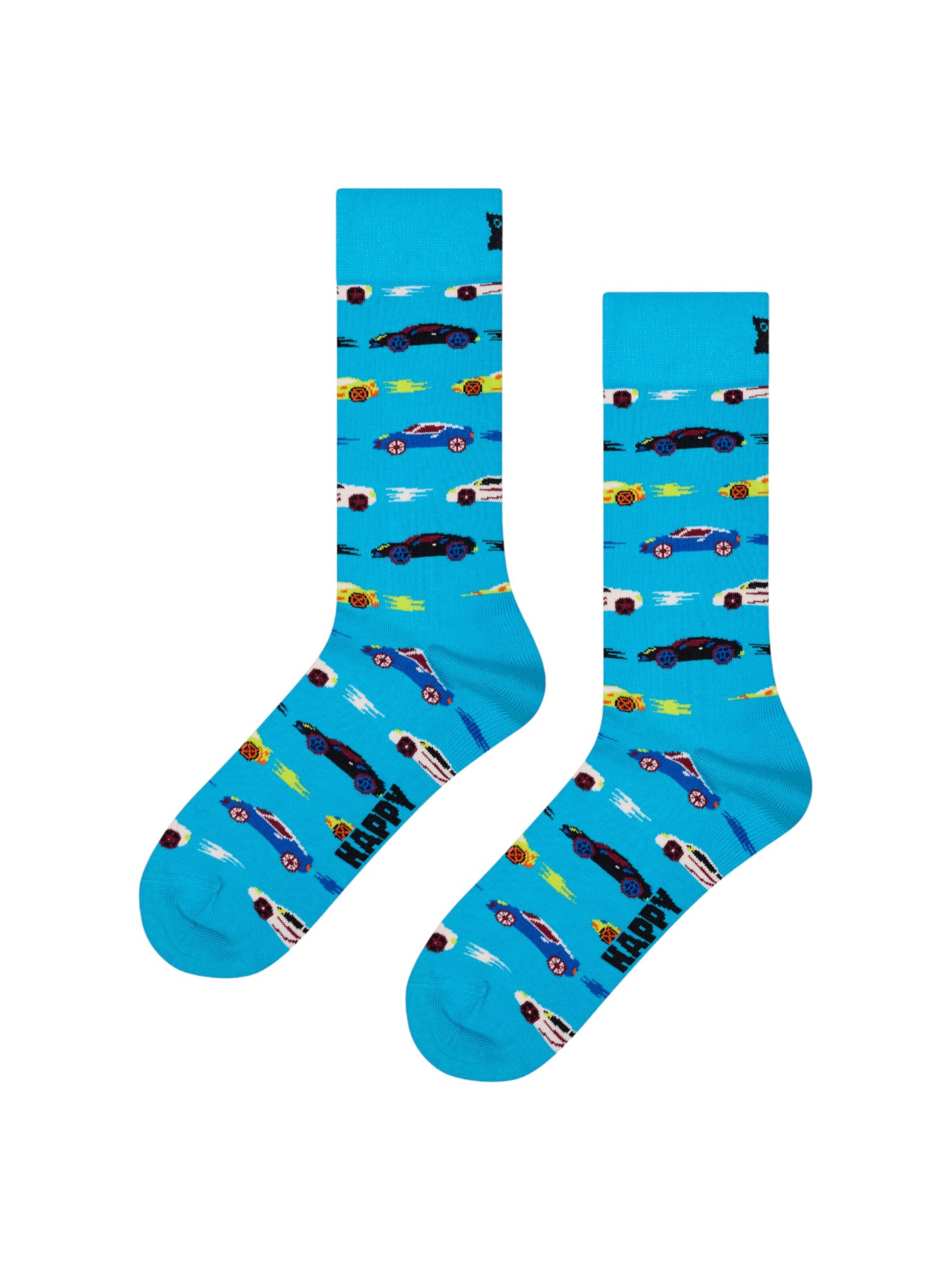 Chaussettes '3-Pack Car Socks' Happy Socks en bleu