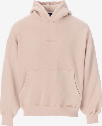 Sweat-shirt MARTIN VALEN en beige : devant