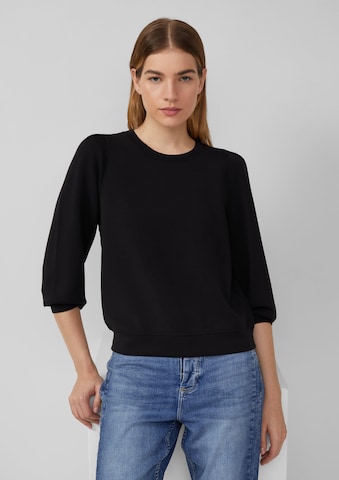 s.Oliver Sweatshirt in Schwarz: Vorderseite