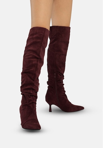 Cuissardes Salinyang en rouge : devant