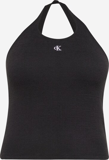 Calvin Klein Jeans Curve Top de punto en negro / blanco, Vista del producto
