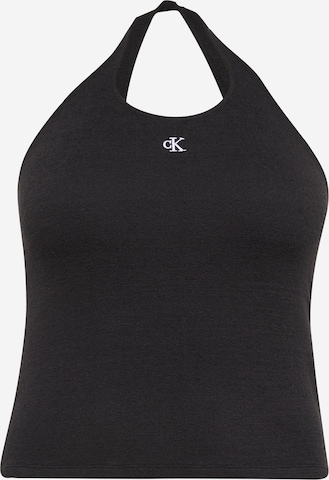 Calvin Klein Jeans Curve Top z dzianiny w kolorze czarny: przód