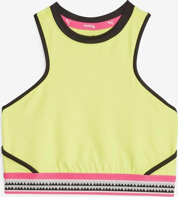 PUMA - Top desportivo 'LEMLEM' em amarelo: frente