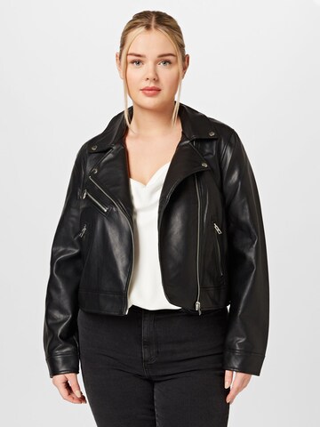 Vero Moda Curve Between-Season Jacket 'FINE HEIDA' in Black: front