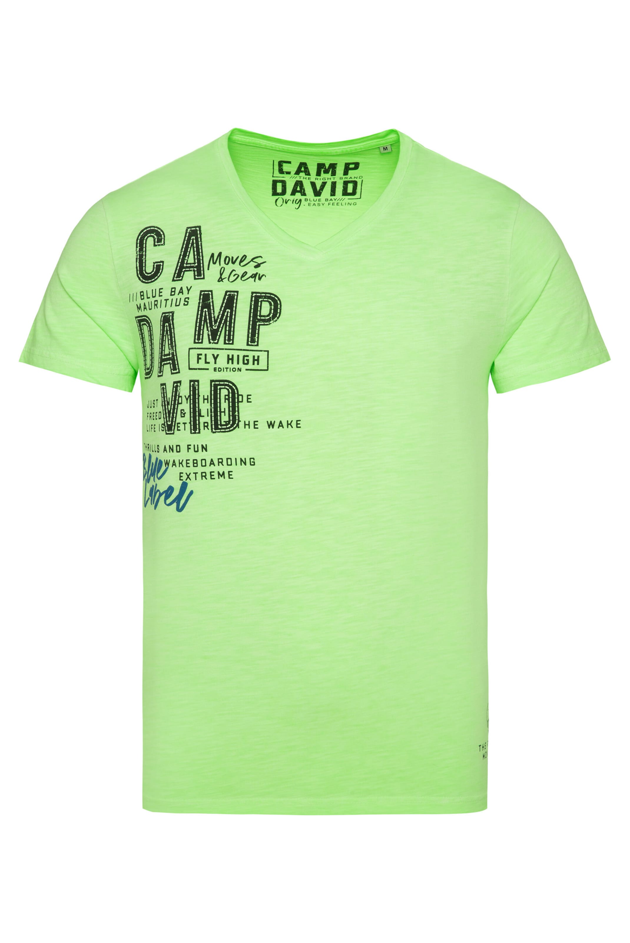 CAMP DAVID - Camisa em verde: frente