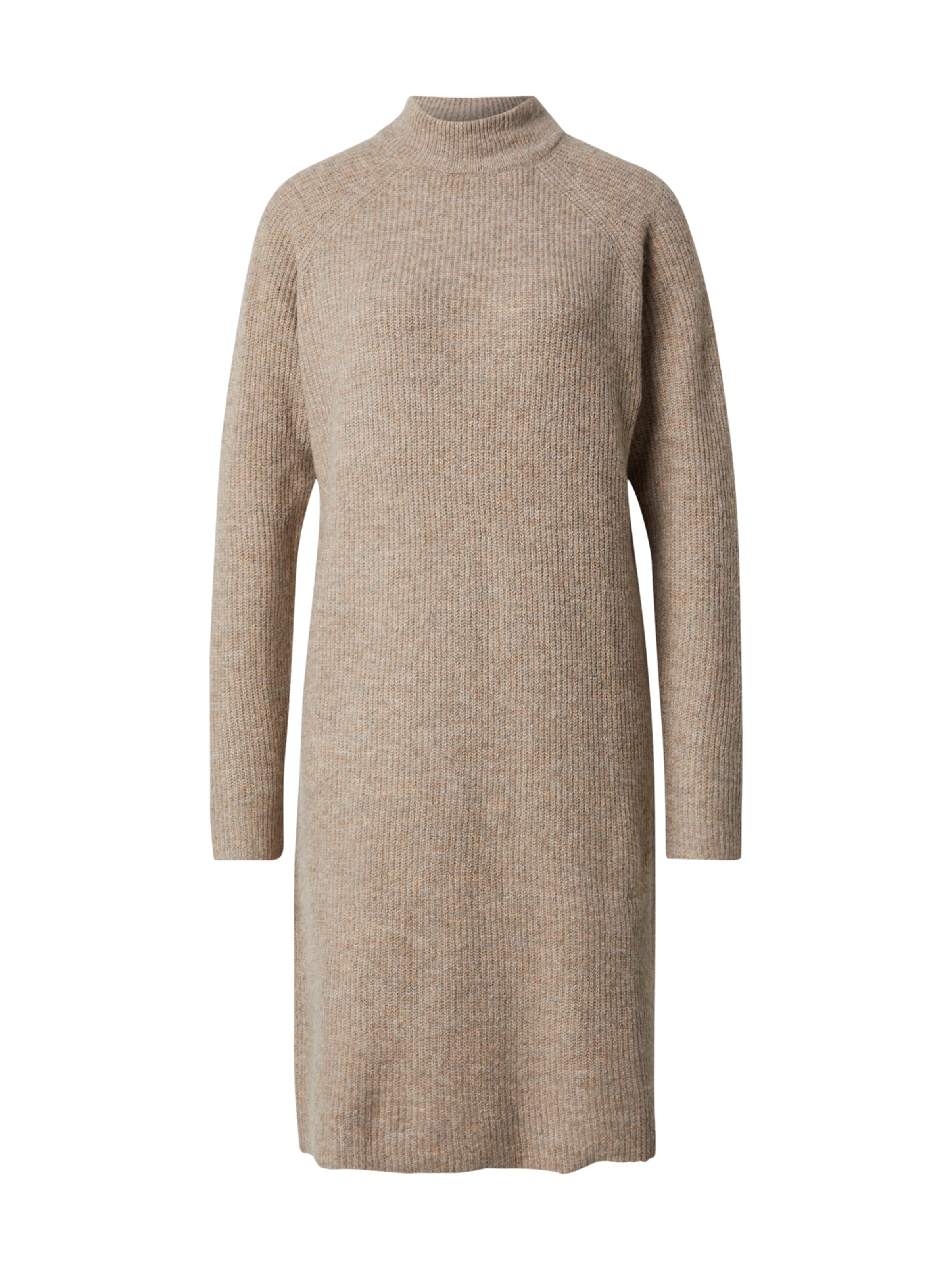 Sublevel Πλεκτό φόρεμα σε μπεζ: μπροστά