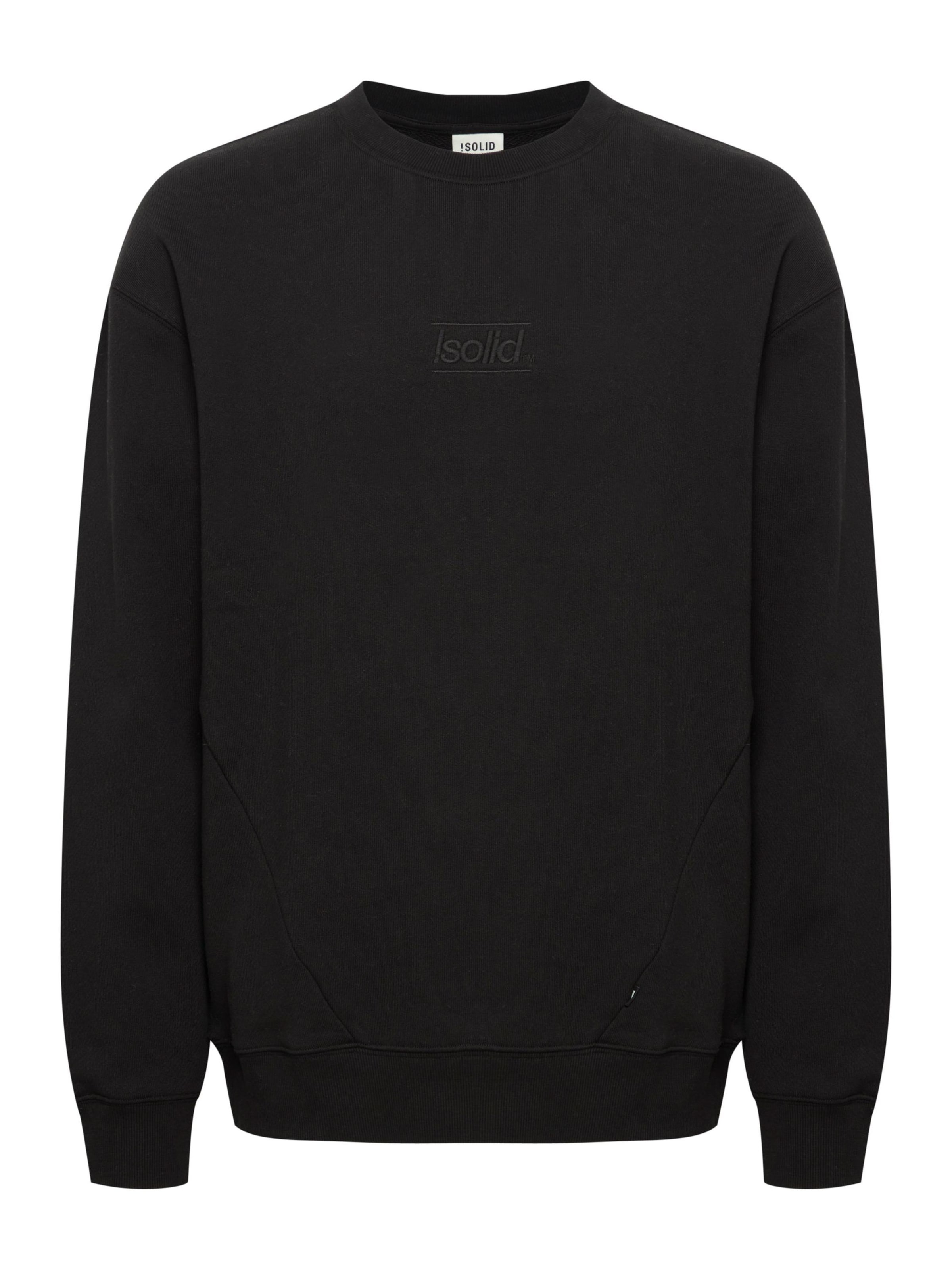 !Solid Sweatshirt 'MORIS' in Zwart: voorkant