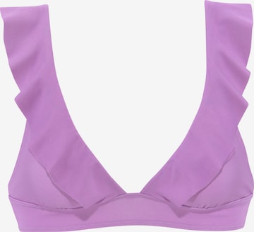Hauts de bikini LASCANA en violet : devant