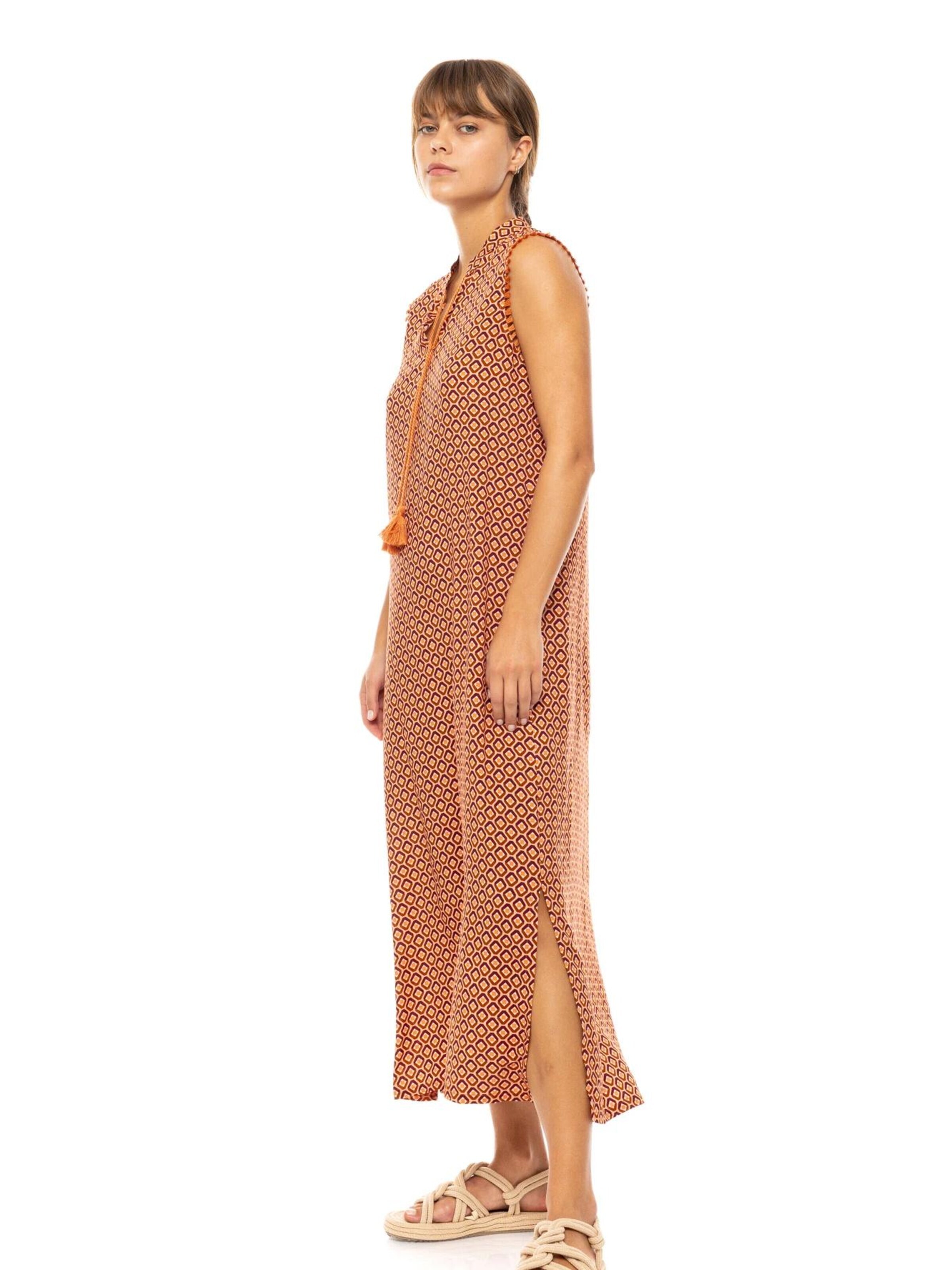Pink Label Sommerkjole i brun